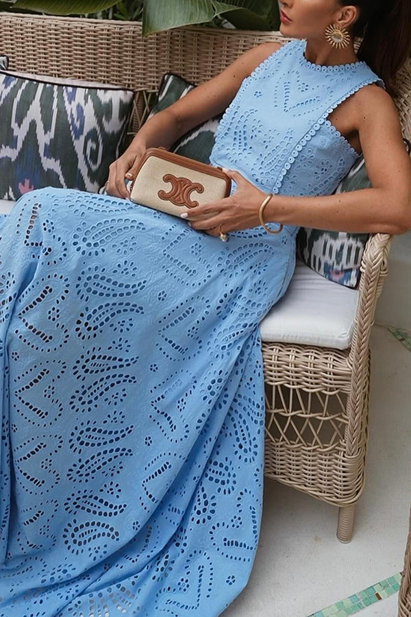 La Musea™ | Saia longa de cintura alta com bolsos