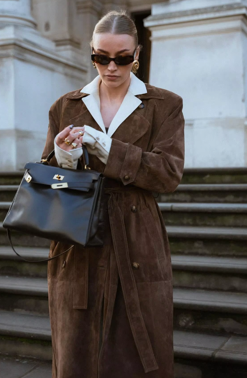 La Musea™ | Trench coat in suede sintetico