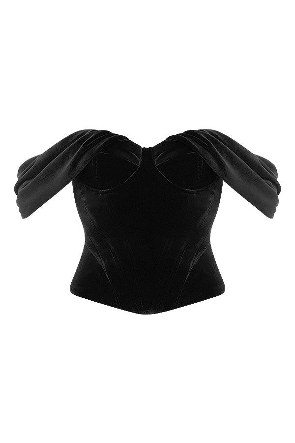 La Musea™ | Top in velluto senza spalline