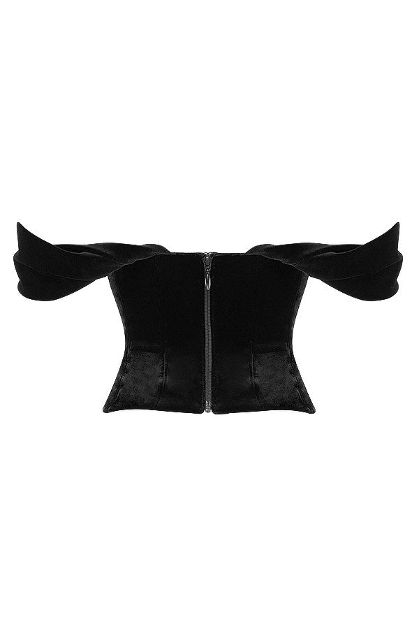 La Musea™ | Top in velluto senza spalline