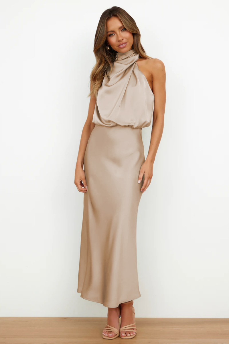 La Musa™ | Abito midi con scollatura moderna