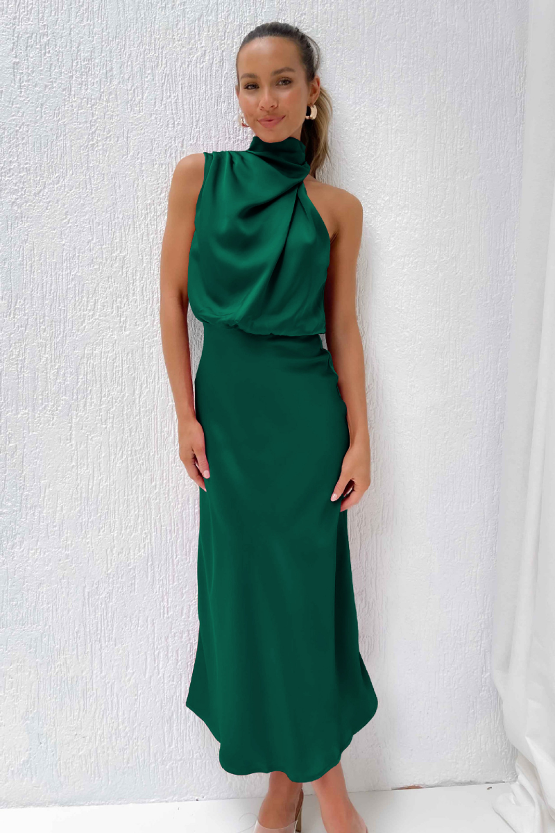 La Musa™ | Abito midi con scollatura moderna
