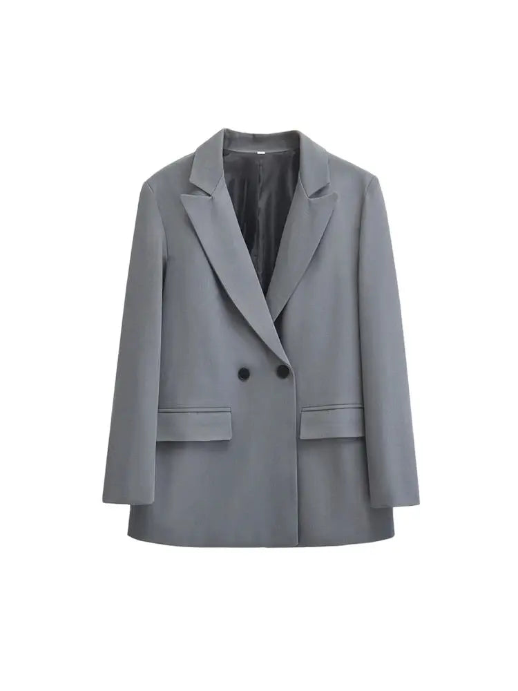 La Musea™ | Cappotto doppiopetto stile blazer