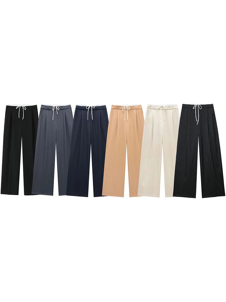 La Musea™ | Pantaloni dritti con laccio