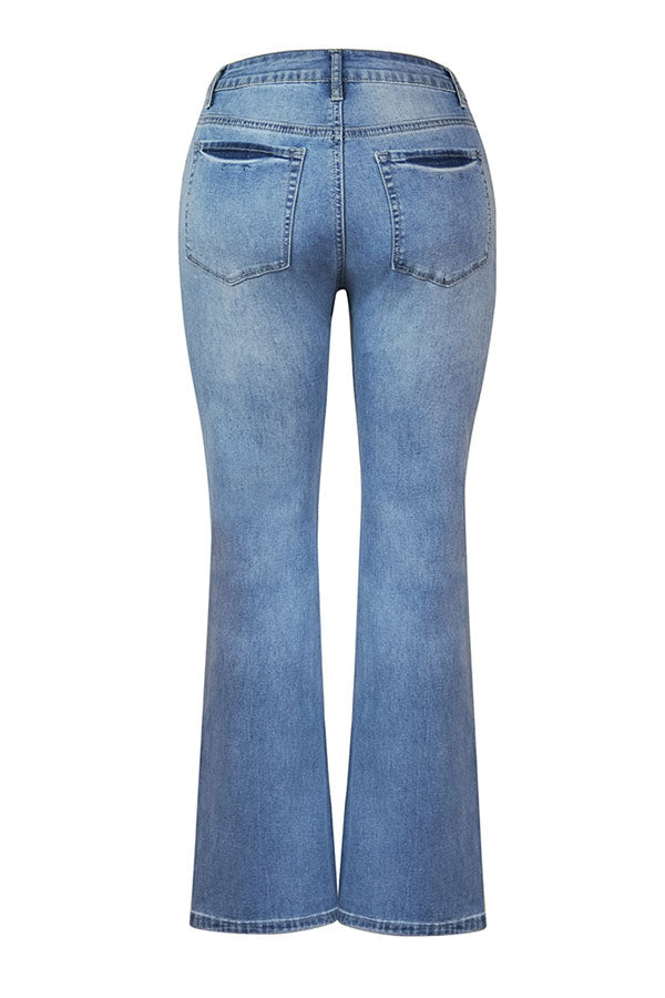 La Musea™ | Calça Jeans Flare de Cintura Alta