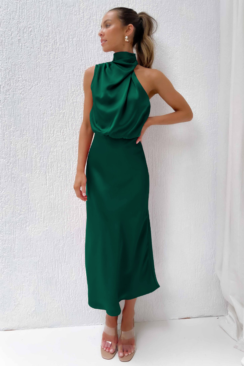La Musa™ | Abito midi con scollatura moderna