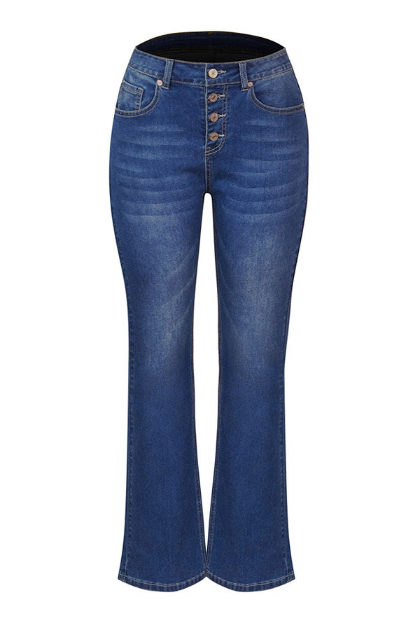 La Musea™ | Calça Jeans Flare de Cintura Alta