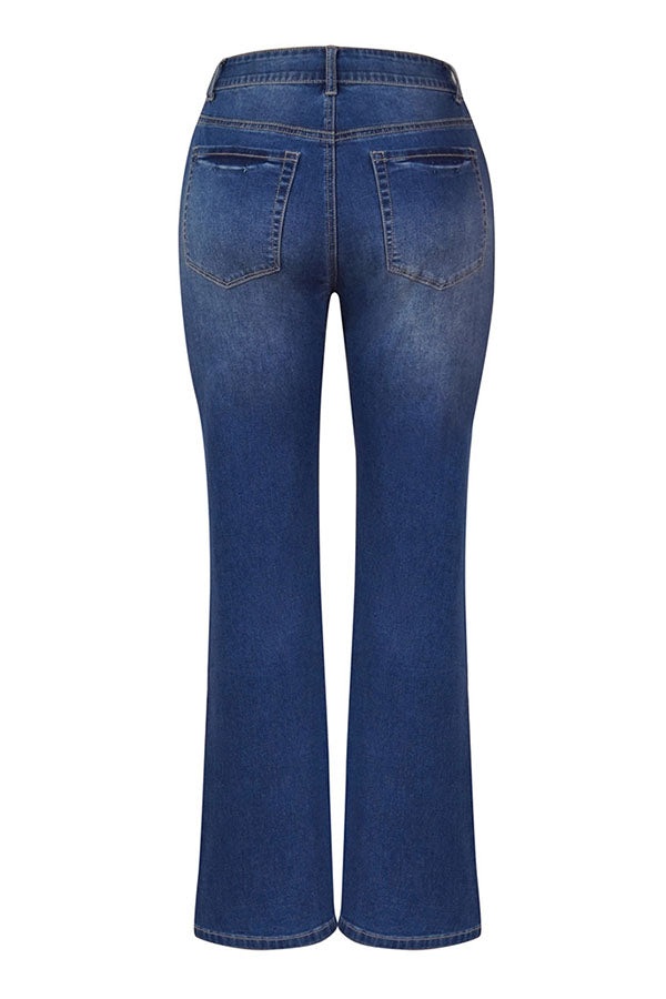 La Musea™ | Calça Jeans Flare de Cintura Alta