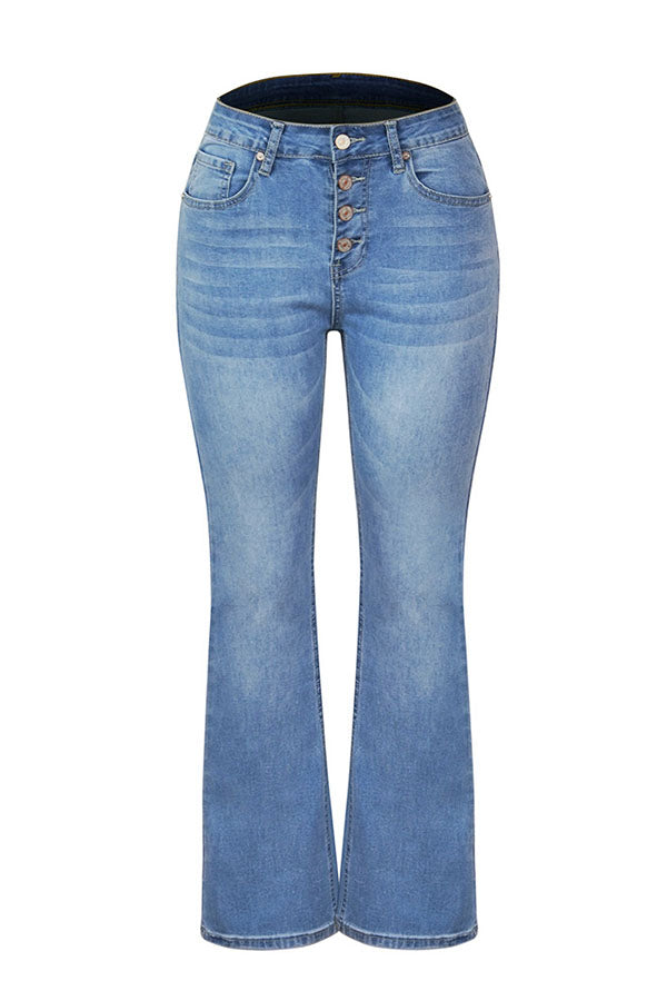 La Musea™ | Calça Jeans Flare de Cintura Alta