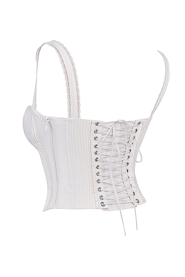 La Musea™ | Top cropped con pizzo