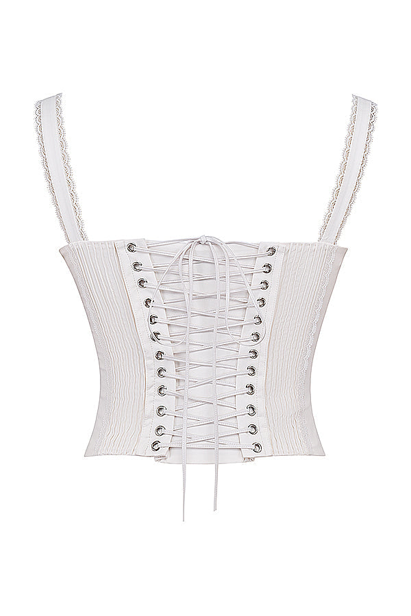 La Musea™ | Top cropped con pizzo